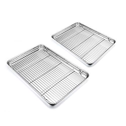 Plaque de cuisson pour four rectangulaire en inox facile à nettoyer