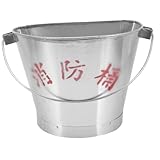 Cabilock Metalleimer Mit Griff Aus Edelstahl Tragbarer Sandeimer Feuereimer Für Notfälle Wiederverwendbarer Metallbehälter Geeignet Für Feuerwehrübungen Und Outdoor-aktivitäten