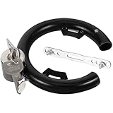 Holibanna Stahlschloss Rundes Fahrradschloss mit Scheibenbremsenblockierung Multifunktionales Elektrofahrrad Bügelschloss für Täglichen Gebrauch und Mountainbike Schutz