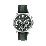 Lee Cooper Orologio da uomo multifunzione con quadrante verde - LC07493.377, Verde, Cinturino