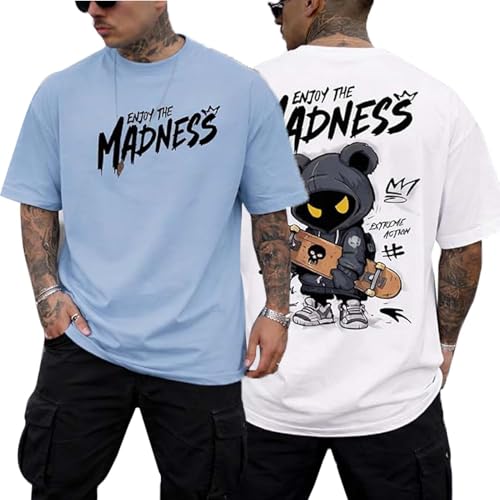 Image of Lymio T Shirt for Men || Front and Back Side Print || Cotton Round neack T Shirt || Printed T Shirt (Packs Also Available) (T-69-72)