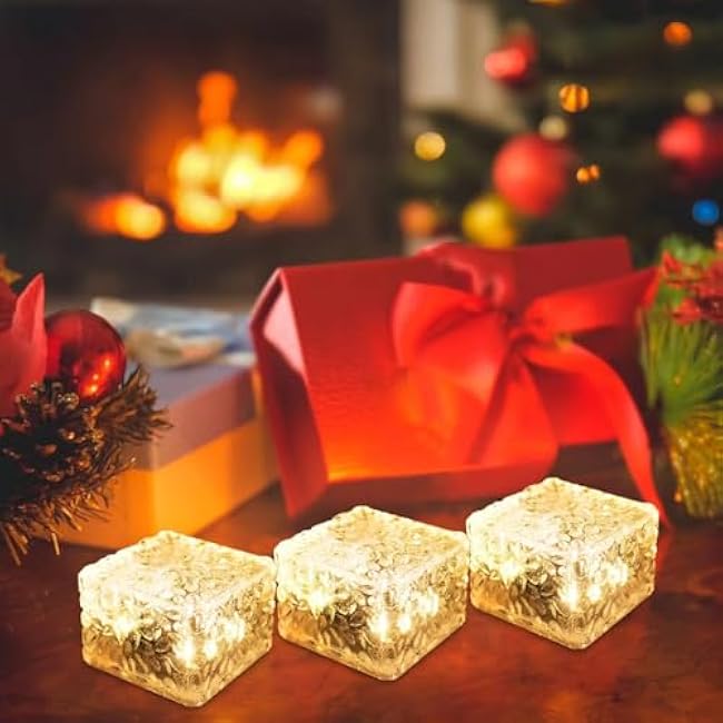 Solar Outdoor Lights - 3 Pack Solar LED Landscape Lights for Garden, Courtyard, Pathway and Christmas Festives