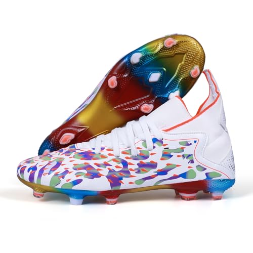 Image of Anza Pizo Multi Colour High Ankle Football Boot for Men&Women - Super Light Weight and Durable Stud