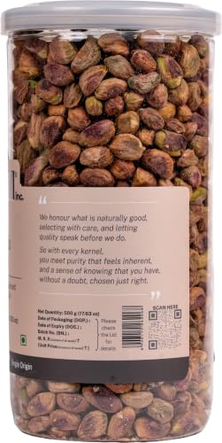 Image of Lagom Pistachio Kernels 1 kg | Premium Pista Giri (Without Shell) | Crunchy, Naturally Nutty | No Added Preservatives | Vegan, Gluten Free, Non-GMO