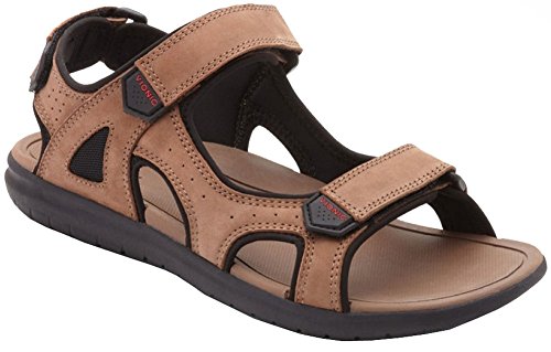 Vionic Moore Neil - Mens Orthotic Sandals Dark Brown - 8 Medium
