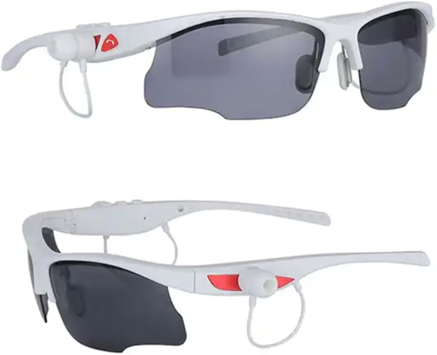 Smart Sport Sunglasses with Unbeatable UV Protection and Wireless Bluetooth 5.0 Perfect Wearable Technology for Outdoor Adventures, Gaming, Hands-Free Calls, Music On-The-Go & More (White)