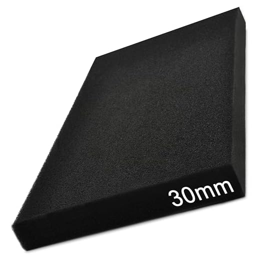 Easyboost Luftfilterschaum Luftfiltereinsatz 28x15cm Dicke 30mm Universell zum Zuschneiden für Scooter Motorrad Quad Rasenmäher Motorsense Motorhacke Kettensäge für Vergaser Luftfilterkasten