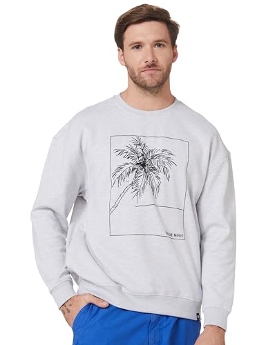 Image of Amazon Brand - Symbol Men Cotton Rich Light Weight Crew Neck Sweatshirt (Regular Fit)