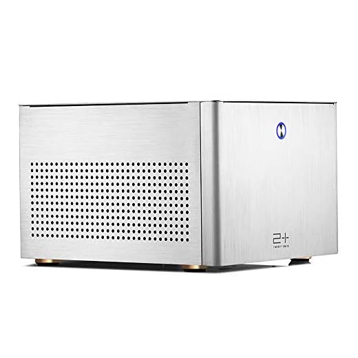 GOLDEN FIELD N-2S Micro ATX/Mini ITX Mid-Torre Caja de la Computadora Aluminio Plata Caja PC para Cajas de Ordenador de Sobremesa
