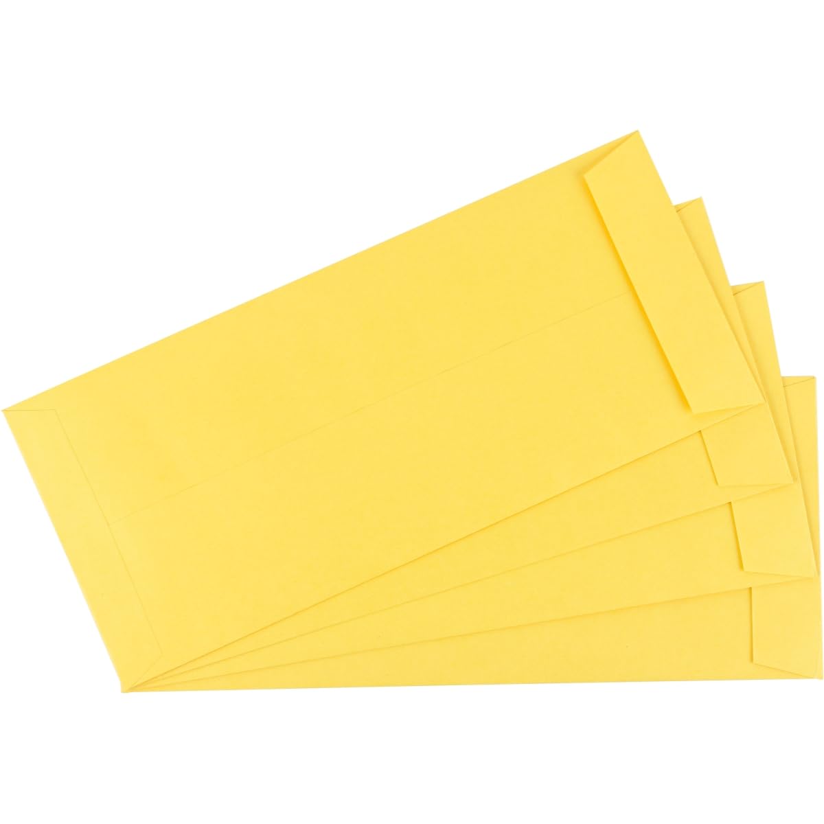 Worldone Super Yellow Laminated Resealable Envelopes, 100 gsm Paper, Strong Pasting, 10x12 inch, 50 Piece in a Packet, Pack of 1