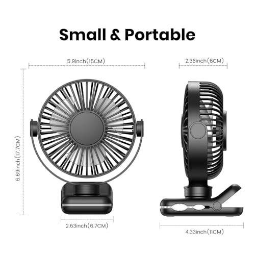Image of TOPK USB Clip on Desk Fan