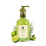 Cucina Hand Soap with Olive Oil, Lime Zest and Cypress, Biodegradable Formula, Refillable Glass Bottle, 6.7 oz (200 ml), Fruits and Passion