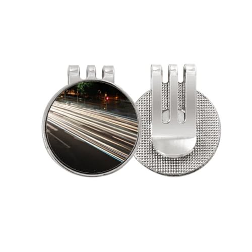 Marker de balle de golf magnétique avec clip de chapeau au motif Art Deco