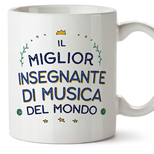 Mugffins Tazza in ceramica per INSEGNANTE DI MUSICA uomo 11 oz / 350...