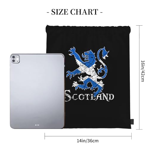 Lion Rampant Scotland Scottish Versatile Drawstring Gym Bag Perfect Workouts Daily Essentials4
