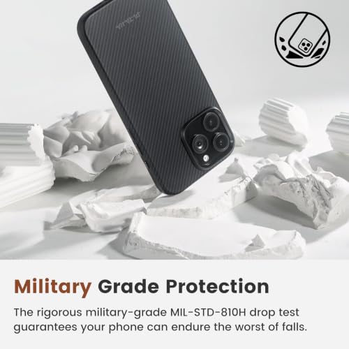 Image of pitaka for iPhone 16 Pro Max Case 6.9 inch, Refined Protection, Black /Grey