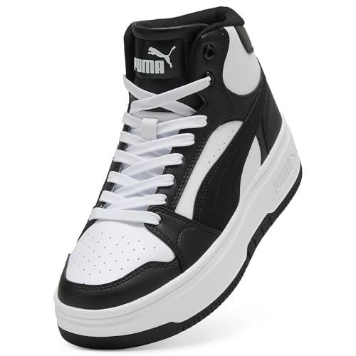 PUMA Rebound Femme Mid Sneaker White White-Black - Image 7