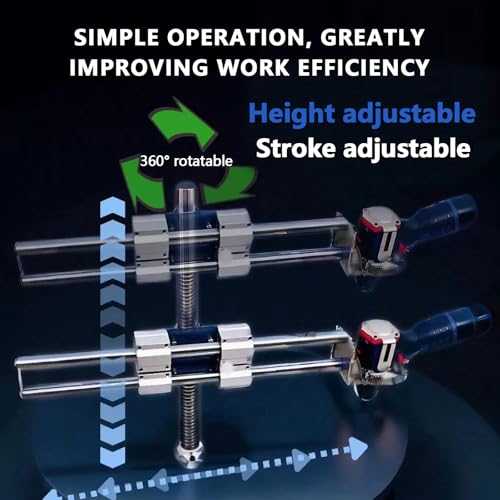 Soporte de taladro eléctrico con soporte de escritorio para taladros de mano, soporte grueso para perforación de precisión