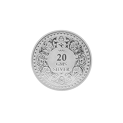 Image of MAA SILVER Pure Silver King George BIS Hallmarked Round Coin Chandi Sikka Perfect for Gifting Investment (999 Purity)