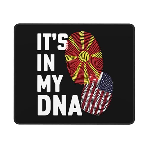 Tapis De Souris La Macédoine du Nord, C'est dans Mon Adn Mouse Pad Étanche Mousepad Moderne Souris Tapis pour Travail Clavier Ordinateur 25X30Cm