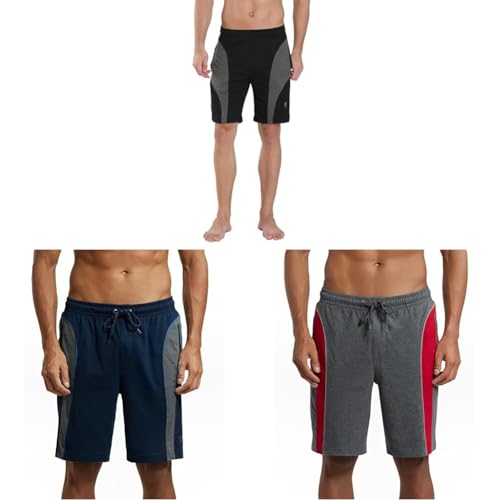Image of Jockey 9411 Men's Super Combed Cotton Rich Straight Fit Solid Shorts with Side Pockets (Pack of 2)