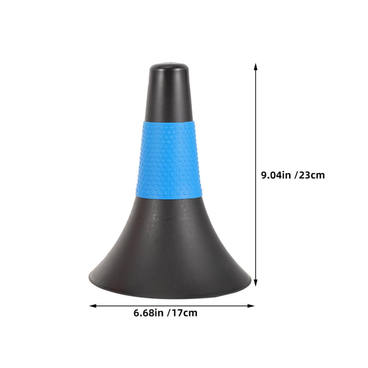 Housoutil Conos de Entrenamiento Deportivo para Fútbol y Baloncesto, Conos de Agilidad de 23 Cm, Material PE Duradero, Set de 8 Piezas (4 Oscuro-Rojo 4 Oscuro-Azul), para Ejercicios