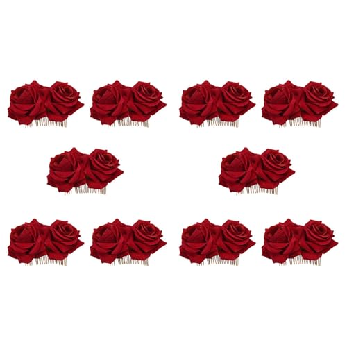 Pince à cheveux rose pour danseuse de flamenco et coiffure de fête