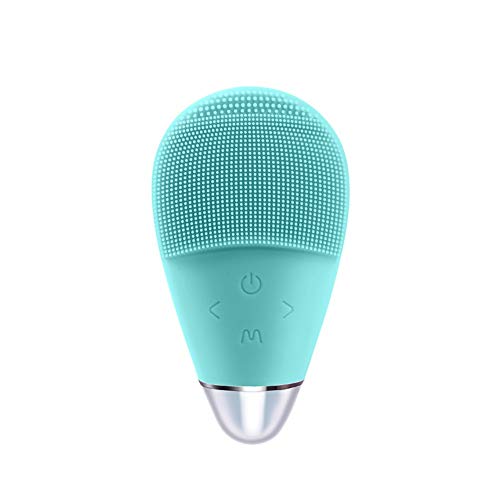 Preisvergleich Produktbild JMSOOK Sonic Tiefenreinigung Hautpflege Gerät wasserfeste, Gesichtsmassagegerät Tragbar Ultraschall Vibration Hautreinig Wasserdicht USB wiederaufladbares, für Alle Hauttype -Blue