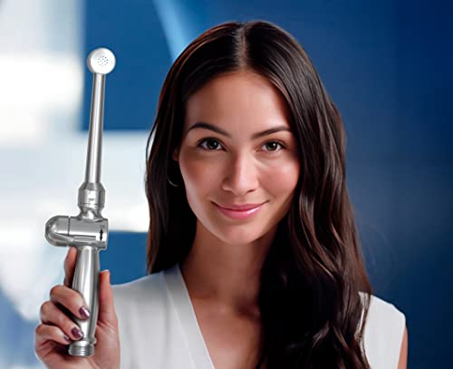 Rinseworks- All Brass Aquaus 360 Handheld Bidet Sprayer For Toilet - Nsf Plumbing Code Certified For Legal Installation - Ergonomic Dual Thumb Pressure Controls- 3”-11” Spray Reach - 5 Year Warranty #TOP5