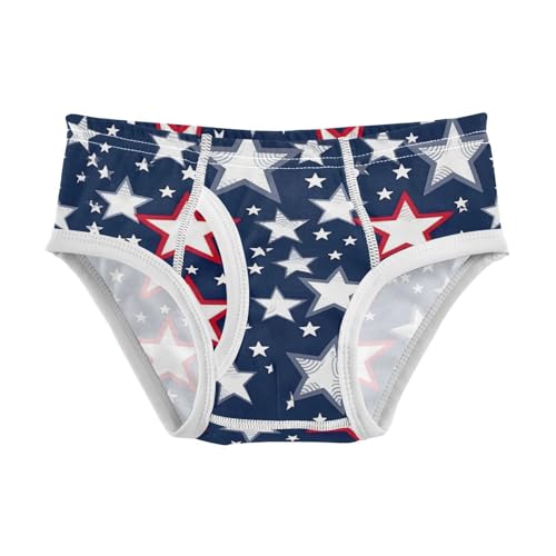 Blue Stars Boys' Soft Cotton Briefs Kids Baby Toddler Underwear Children Undies 2T-8Y