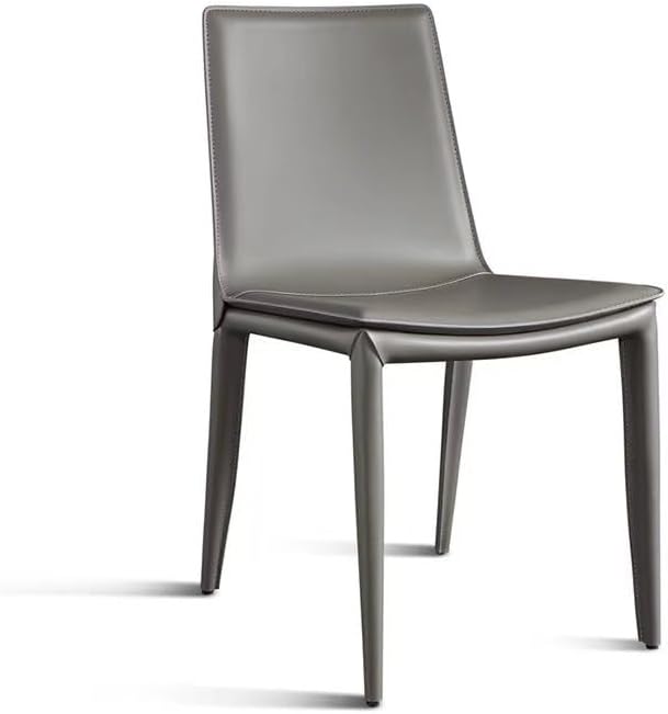 Office Chair Italian Minimalist Saddle Leather Dining Chair Modern Simple Restaurant Home Cafe Light Luxury Chairs Gaming Chair