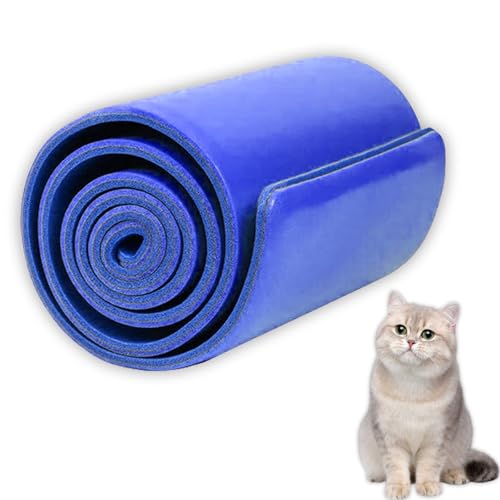 Image of Pet Fixation Splint, Pet Splint for Dogs /Cats, Polymer Foam Waterproof Hard Wearing Arbitrary Cutting Pet Leg Brace for Temporary Immobilisation of Fractures(Blue, XS)