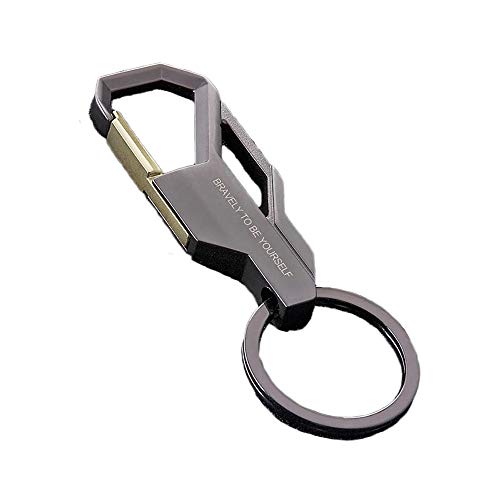 Wedare Magnet Souvenir Porte-clés personnalisé personnalisé pendentif en métal porte-clé texte personnalisé gravé cadeau spécial Memorial Day (noir un cercle) Cover