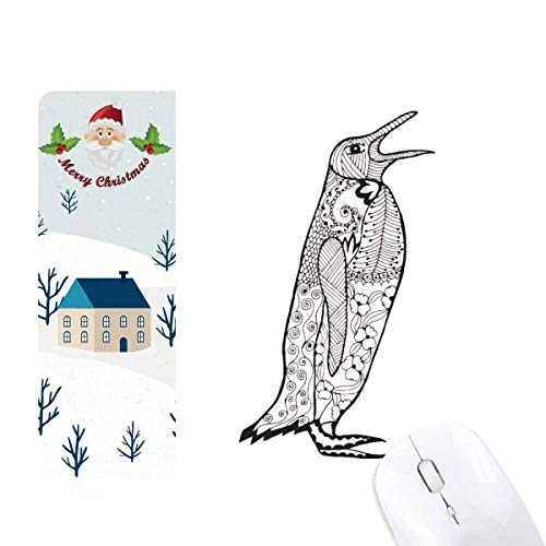 Tapis de souris pingouin avec dessin d'animal mignon pour bureau et décoration de maison