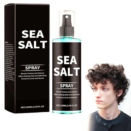 Agua De Mar Para El Pelo, Spray Sal Marina Pelo Para Volumen Y Textura, Voluminizador Cabello Y Agua De Peinado Hombre Refrescante Spray Marino Para Cabello De .100ml