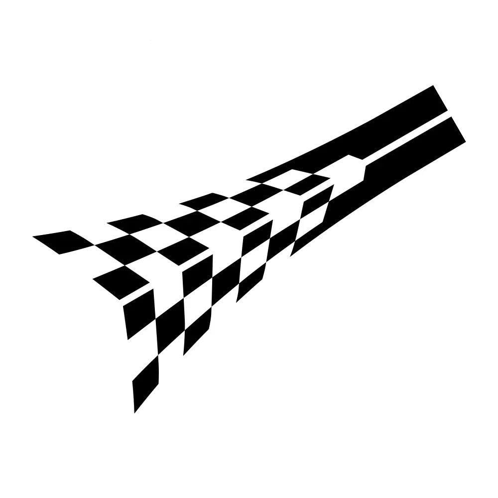 Car Hood Bonnet Sticker Cover Graphics Racing Sport Decor Decal(Glossy Black)