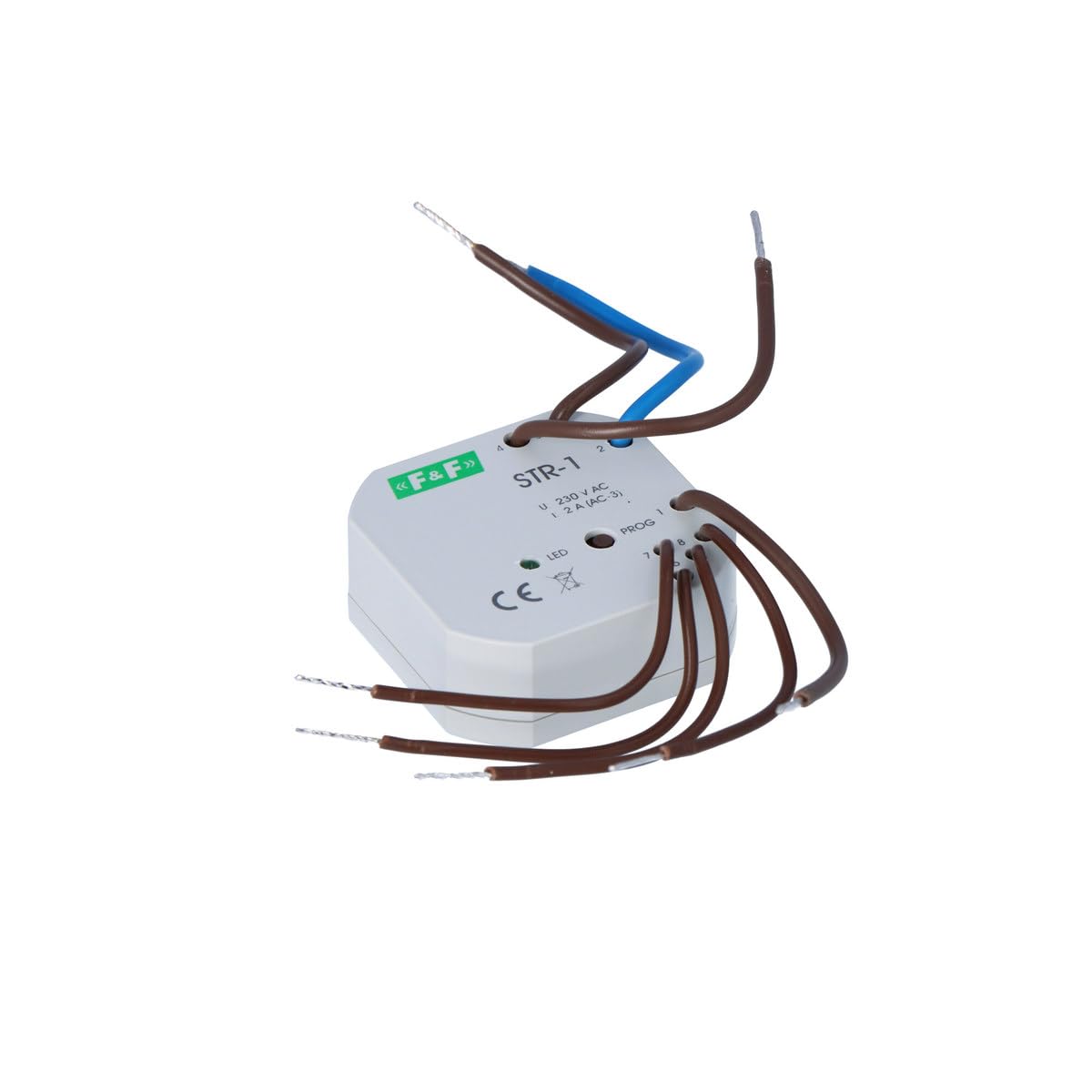 Kontroler z dwoma przyciskami 1,5 A AC-3 230 V 0-10 min (kapsułka fi55 mm) STR-1 zu 5908312593300