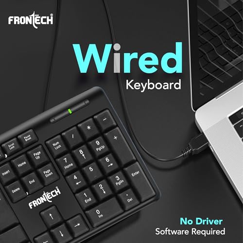 FRONTECH FT-1672 Wired Keyboard Black - Image 3