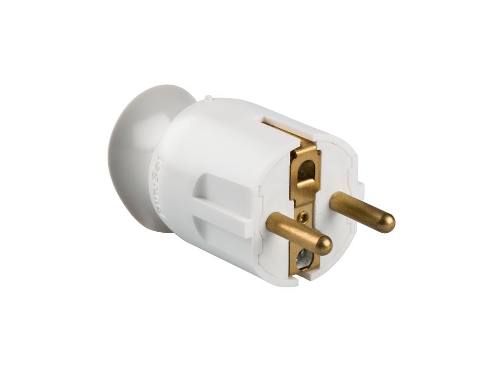 Image secondaire de Fiche Électrique Legrand 2P+T 16A - Plastique Blanc