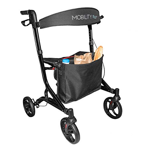 Gehhilfen Mobility Plus Leichtgewicht Rollator LR10 Schwarz