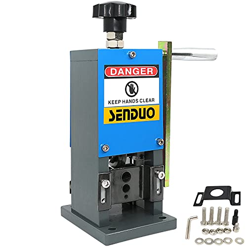 Manual Wire Stripper Machine 0.06"-1" Wire Stripping Machine 60ft/Min Cable Strippers For Recycling Scrap Copper Wire