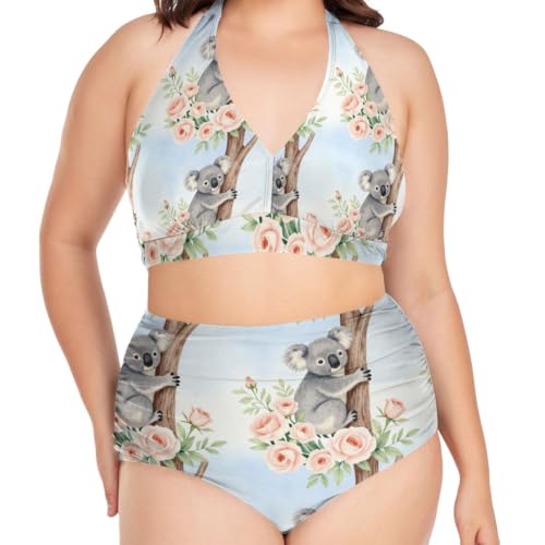 Maillots de bain femmes grande taille en matière soyeuse 3D FRODOTGV