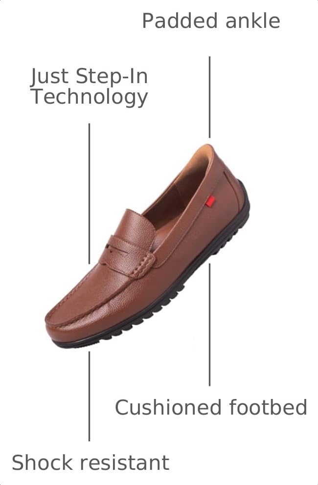 Image of Marc Joseph New York Men's Casual Hands Free Slip on Penny Loafers