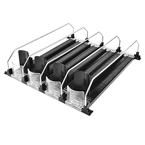 Sunmeit Dispensador de Latas de para Refrigerador con Tirador AutomáTico de Deslizamiento Ajustable, para Refrescos, Cerveza y Otras Bebidas