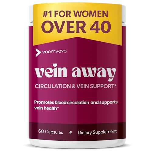 VoomVaya Vein Away – Blood Circulation & Vein Support Supplements...