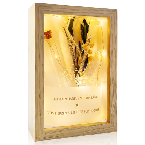 Geldgeschenke zur Hochzeit, Geschenk zur Hochzeit, hochzeitsgeschenk Geld, inklusive Holzbox,...