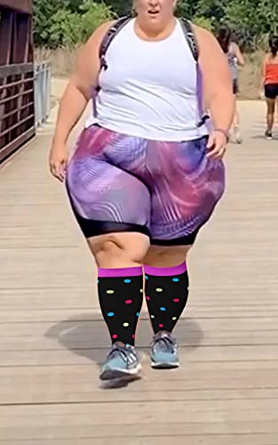 Abodhu Plus Size Compression Socks For Women& Men 15-25Mmhg Wide Calf Knee High Socks #TOP7