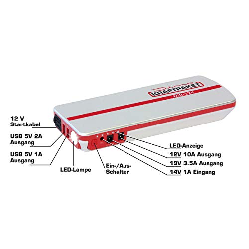 Starthilfegerät Dino Kraftpaket 12V 600A 66.6Wh 18000mAh
