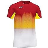 Camiseta manga corta Joma Elite VII Camiseta Running Manga Corta, Hombre, Rojo-Blanco, L