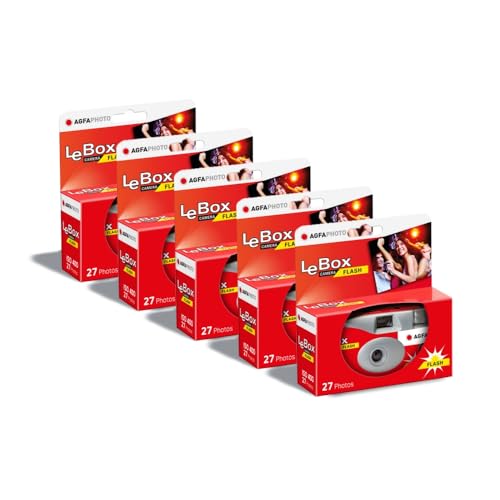 AGFA Photo 601020 LeBox Flash, Einwegkamera, 27...